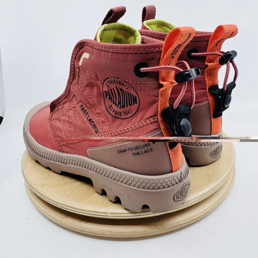 Palladium Pampa Travel Lite RS Boots Terra Womens Size 6 Lightweight Hiking Shoe